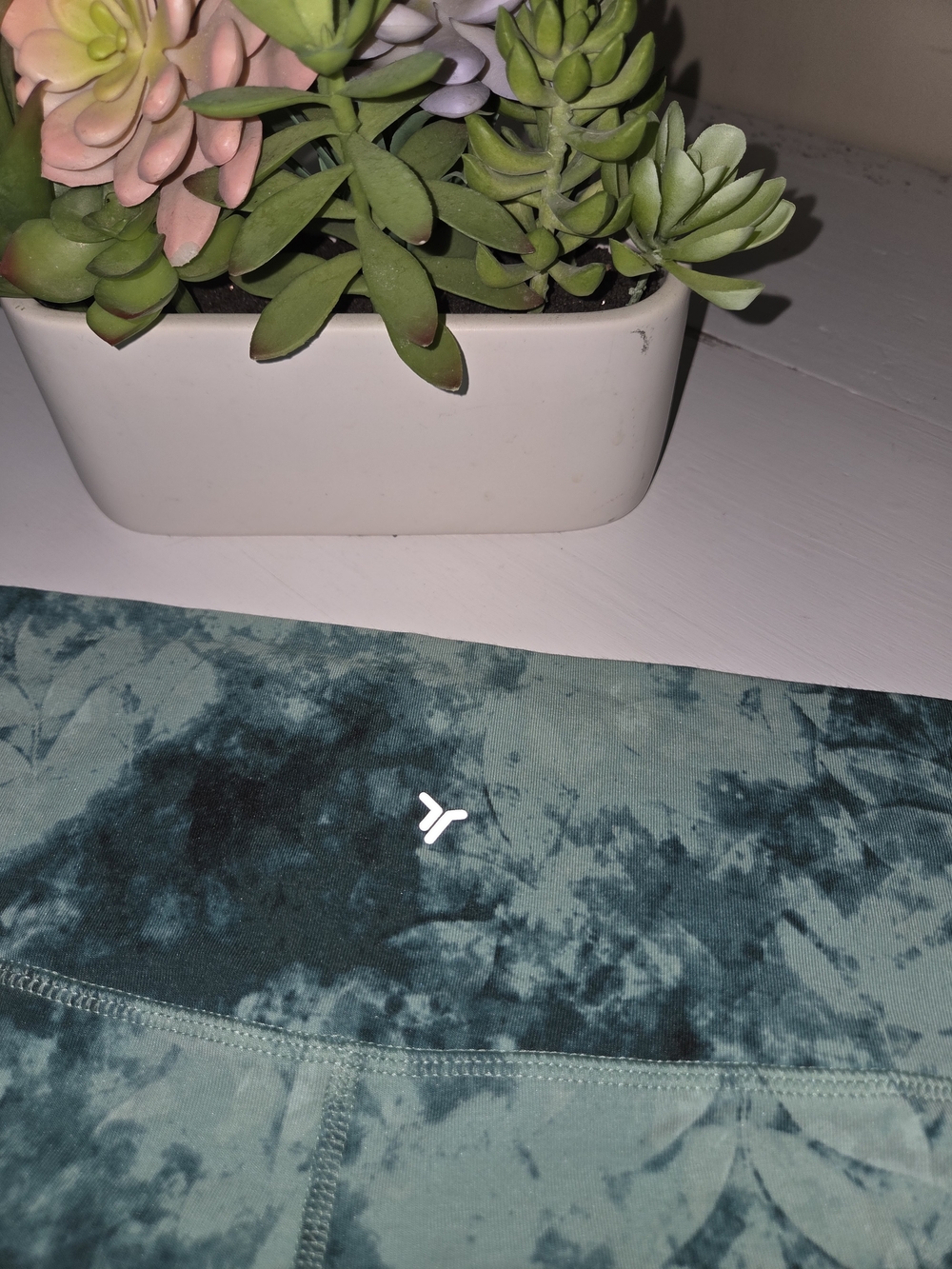 Old Navy 4X Green Tie-Dye High-Rise Leggings with Hidden Back Pocket. NWOT